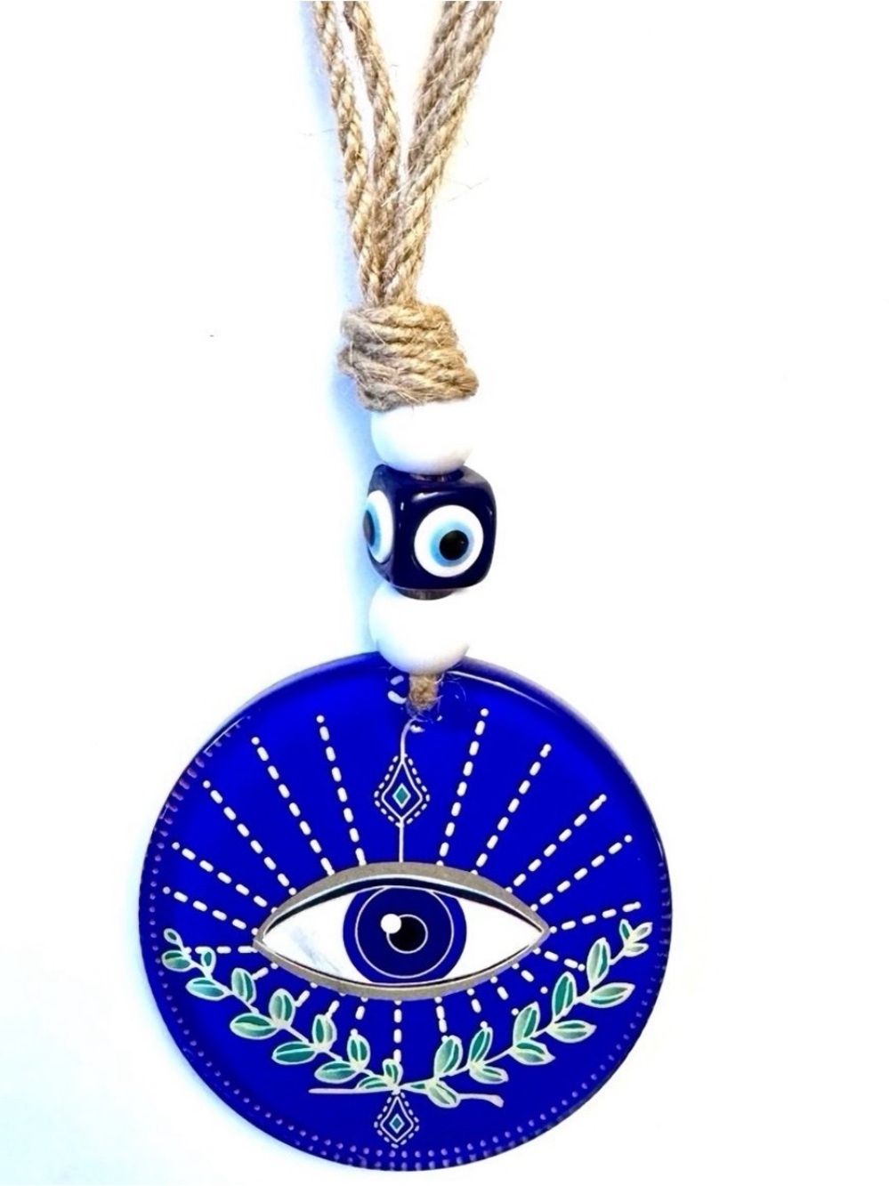 Home Decor  Evil Eye Hanging  with Rope and Beads